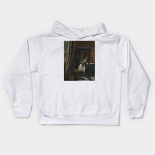 The Allegory of the Faith by Jan Vermeer Kids Hoodie